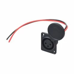 Deals 💯 Mon Ster XLR Off-Board Battery Charging Port With Cover & Wires For Razor C25 SLA & C35 SLA Electric Scooters 🎉