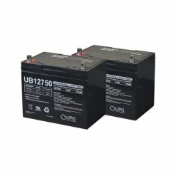 Flash Sale 👍 Universal Power Group Group 24 (75 Ah) 24 Volt AGM Battery Pack For Pride Mobility Wrangler (MV600) & Baja Wrangler 2 (BA400) Scooters 👏
