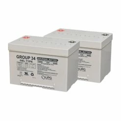 Discount 😉 MK Battery Group 34 (60 Ah) 24 Volt M34 SLD G Gel Mobility Scooter & Power Chair Battery Pack 🤩